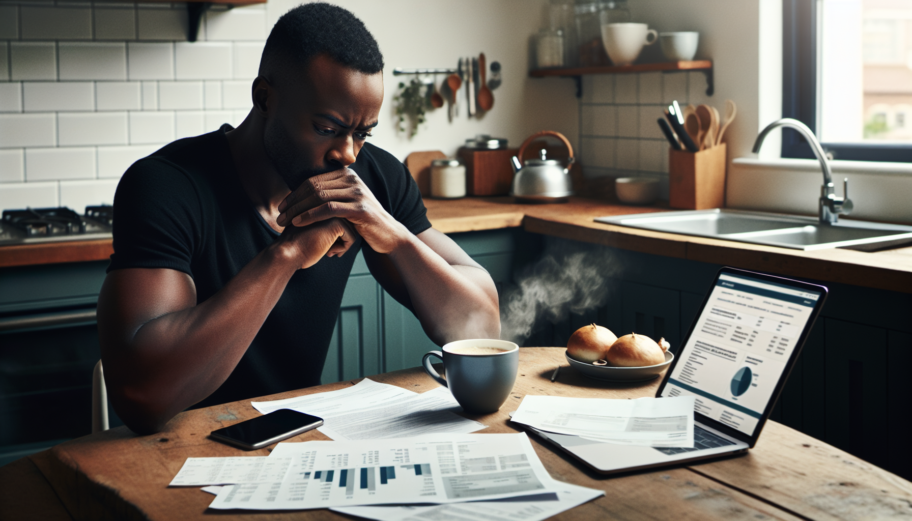 Person reviewing bank statements to check for mis-sold packaged bank accounts
