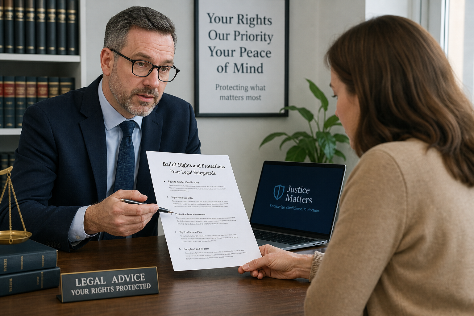 Council tax bailiff rights consultation scene